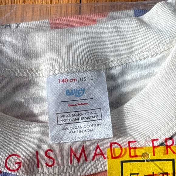 Hanna Andersson Cream and Blue Kids Pajama Set - Picture 2 of 6